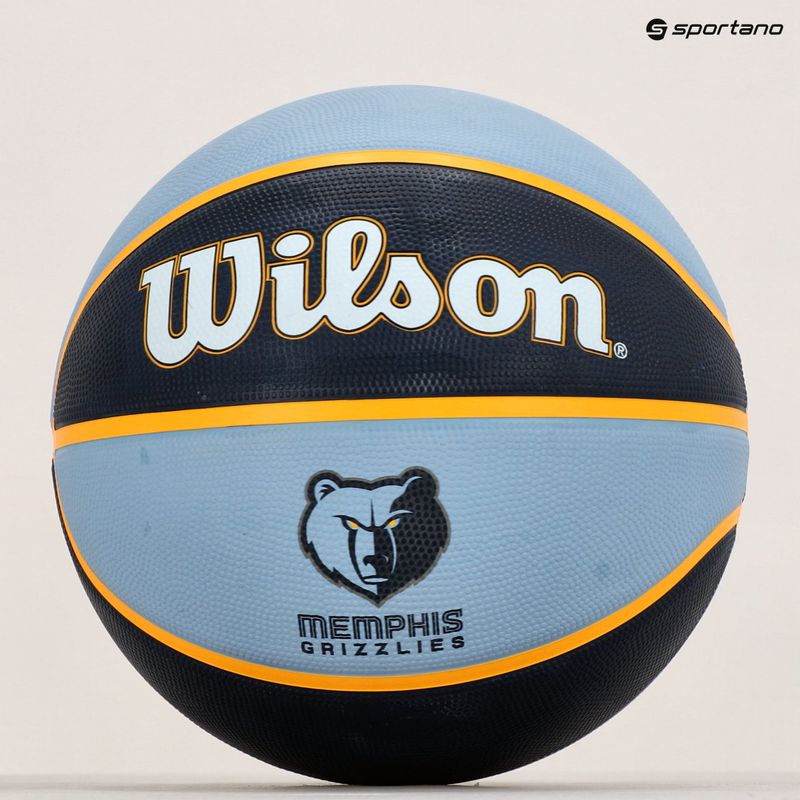 Basketbalový míč Wilson NBA Team Tribute Memphis Grizzlies, tmavě modrý WTB1300XBMEM 6