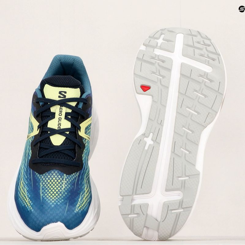 Pánské běžecké boty Salomon Aero Glide blue ashes/dark sapphire/sunny lime 22