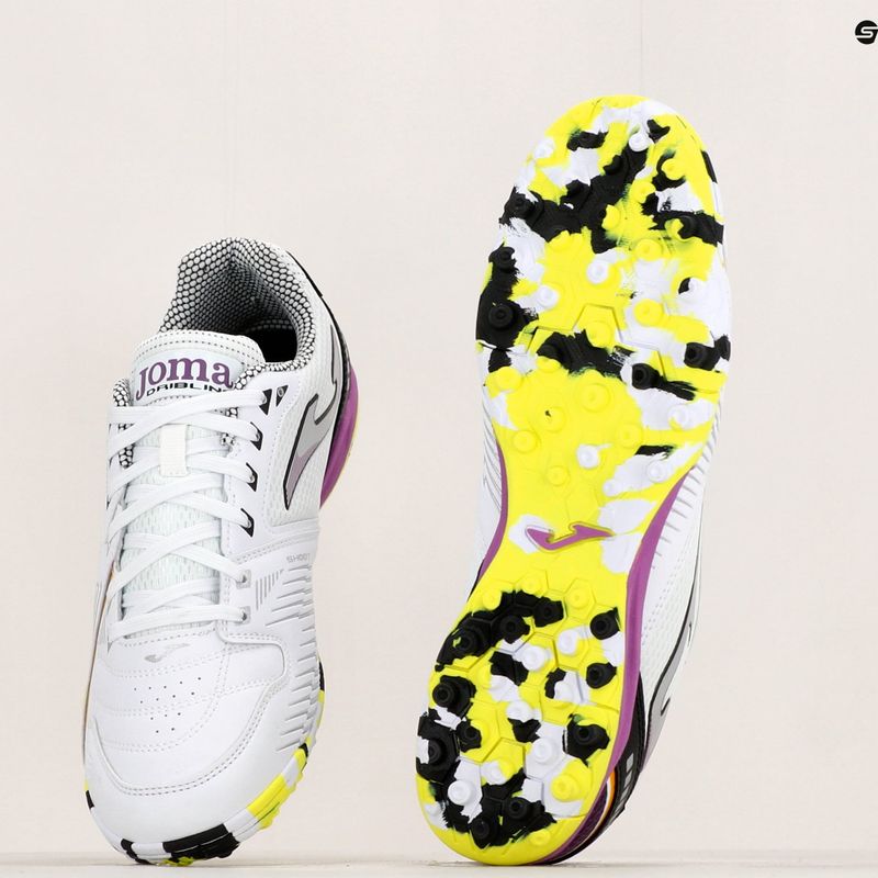 Pánské fotbalové boty Joma Dribling TF white/black 12