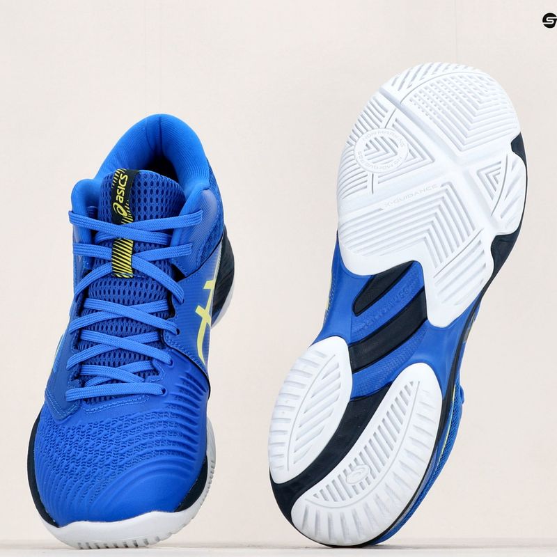 ASICS Netburner Ballistic FF MT 3 pánská volejbalová obuv illusion blue / glow yellow 13