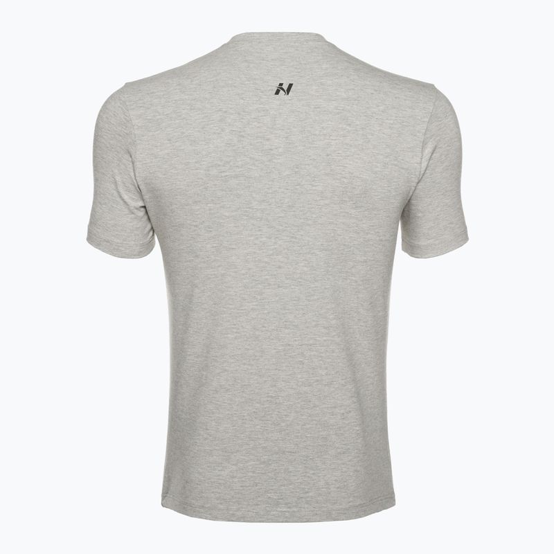 NEBBIA Minimalist Logo pánské tréninkové tričko světle šedé 5