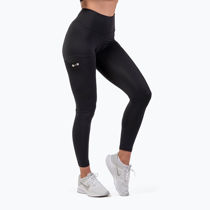 Dámské legíny NEBBIA Active High-Waist Smart Pocket černá 402 5