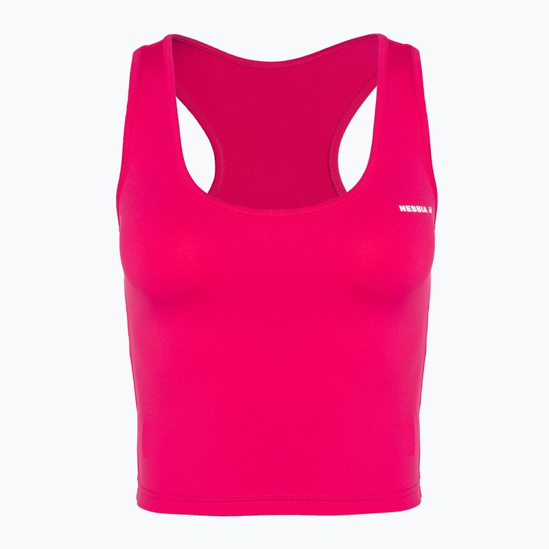 Dámské tréninkové tílko NEBBIA Sporty Slim Fit Crop pink 4