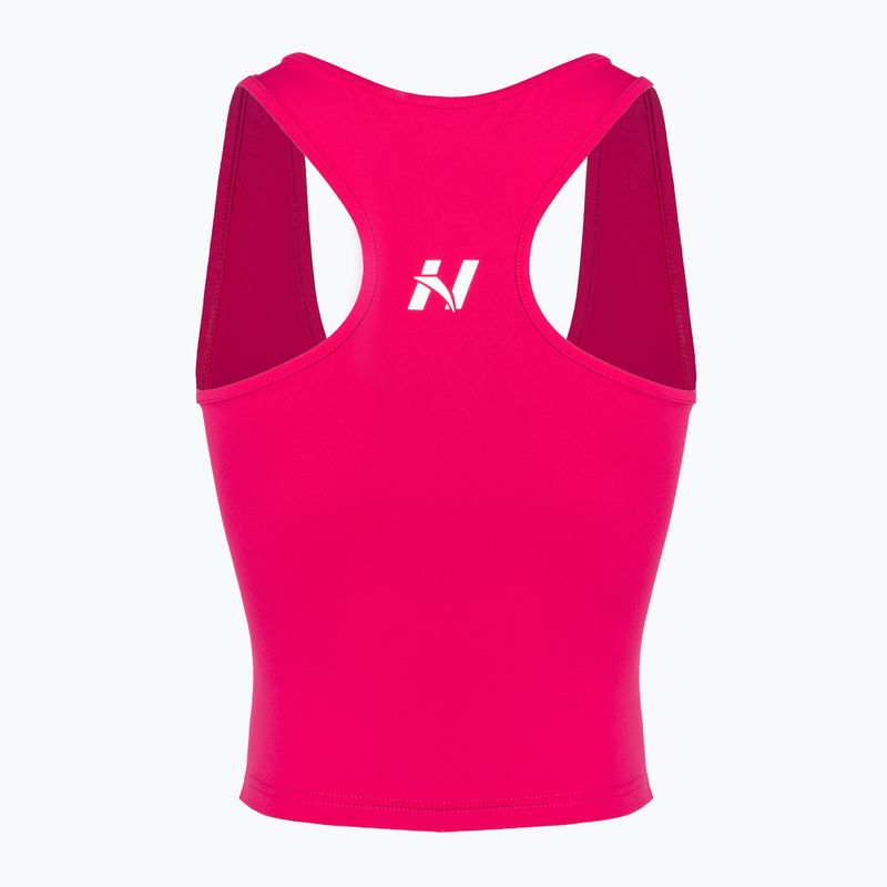 Dámské tréninkové tílko NEBBIA Sporty Slim Fit Crop pink 5