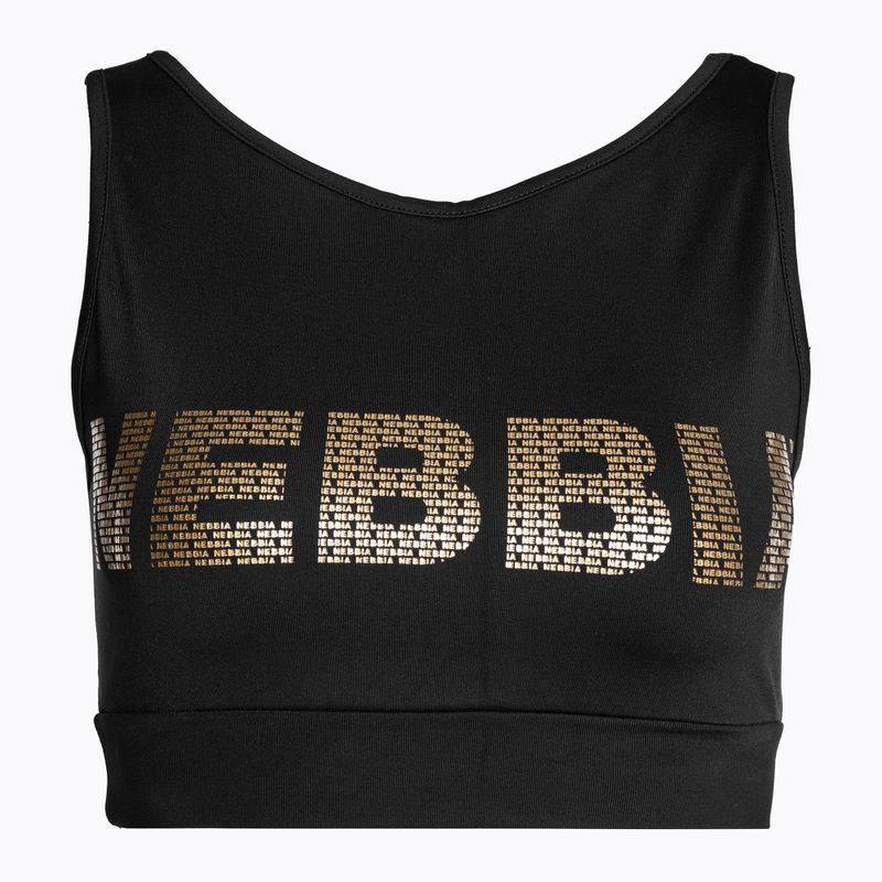 Sportovní podprsenka Nebbia Gold Mesh Mini Top černy 8300110 5