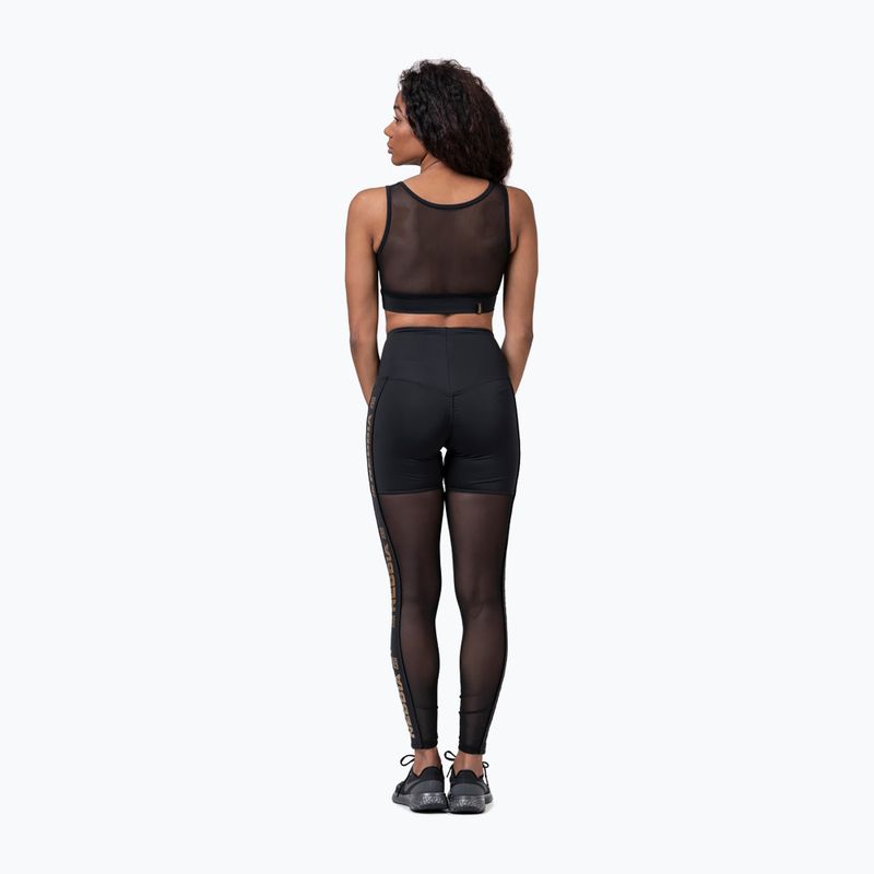 Dámské legíny NEBBIA Gold Mesh černá 8290110 4