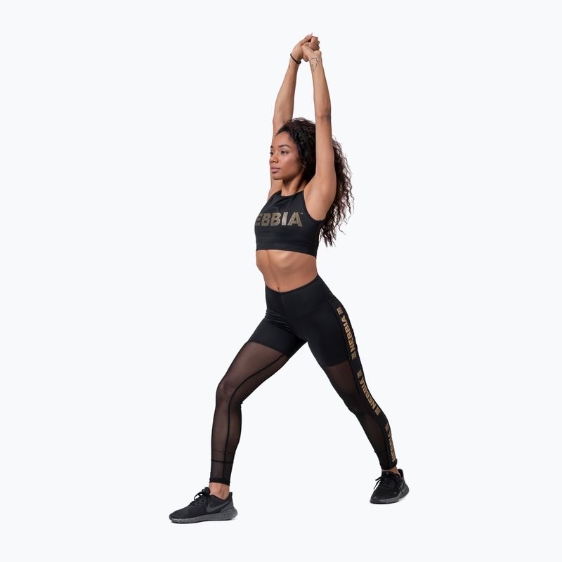 Dámské legíny NEBBIA Gold Mesh černá 8290110 6