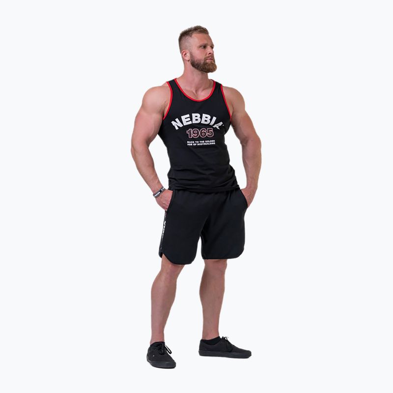 Pánský tréninkový tank top NEBBIA Old-School Muscle černy 1930130