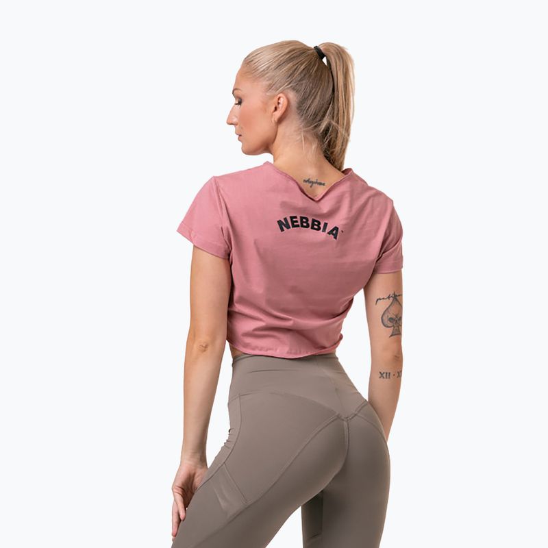 Dámský sportovní top NEBBIA Loose Fit & Sporty Crop Top růžový 5830710 2