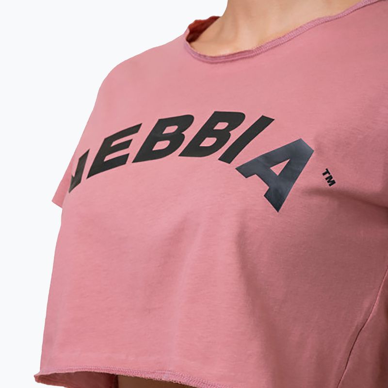 Dámský sportovní top NEBBIA Loose Fit & Sporty Crop Top růžový 5830710 3
