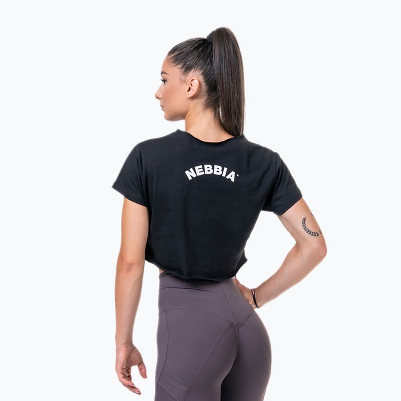 Dámský sportovní top NEBBIA Loose Fit & Sporty Crop Top černy 5830110 2