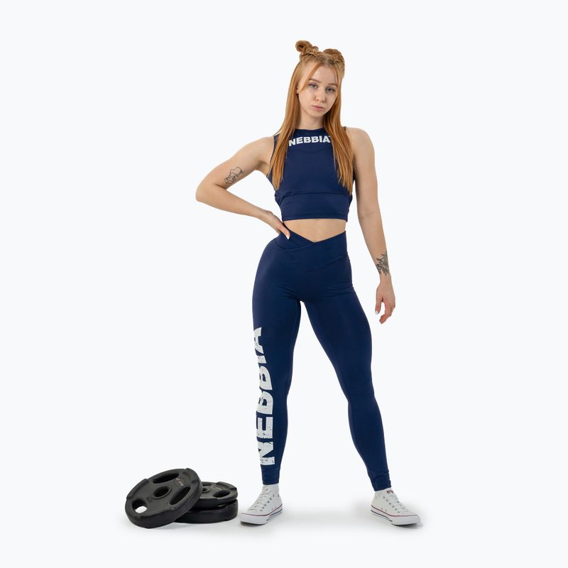 Dámské sportovní  legíny NEBBIA Glute Check High Waisted dark blue 2