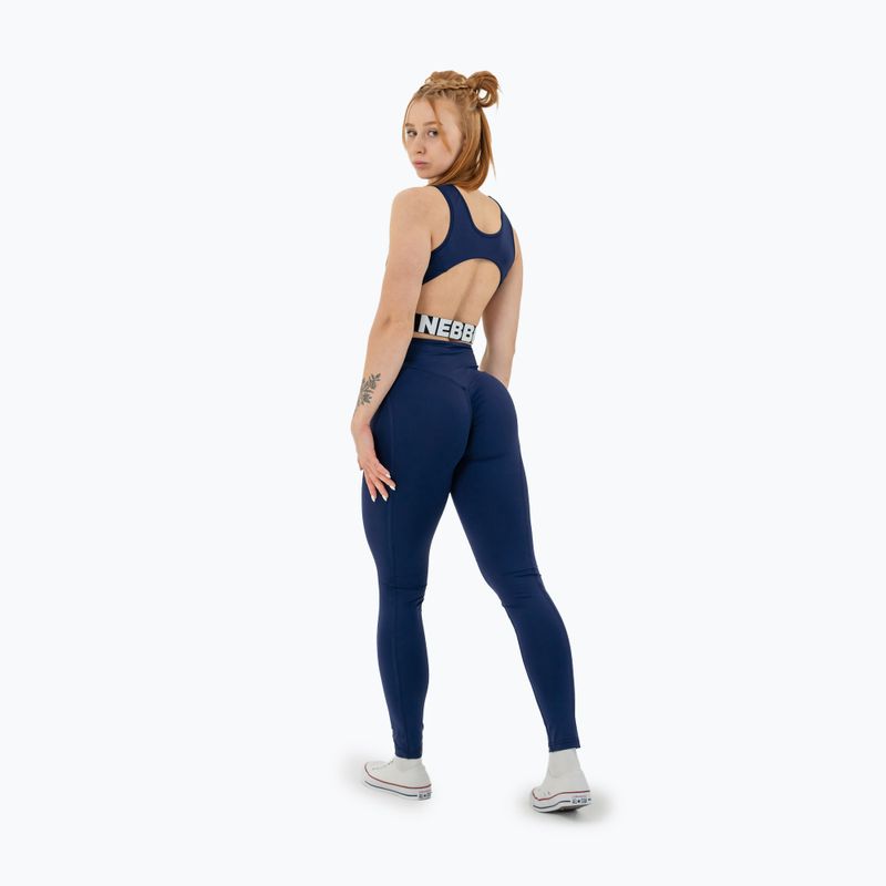 Dámské sportovní  legíny NEBBIA Glute Check High Waisted dark blue 3