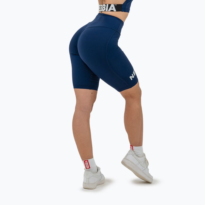 Dámské sportovní  legíny NEBBIA 9″ Snatched High Waisted dark blue 3