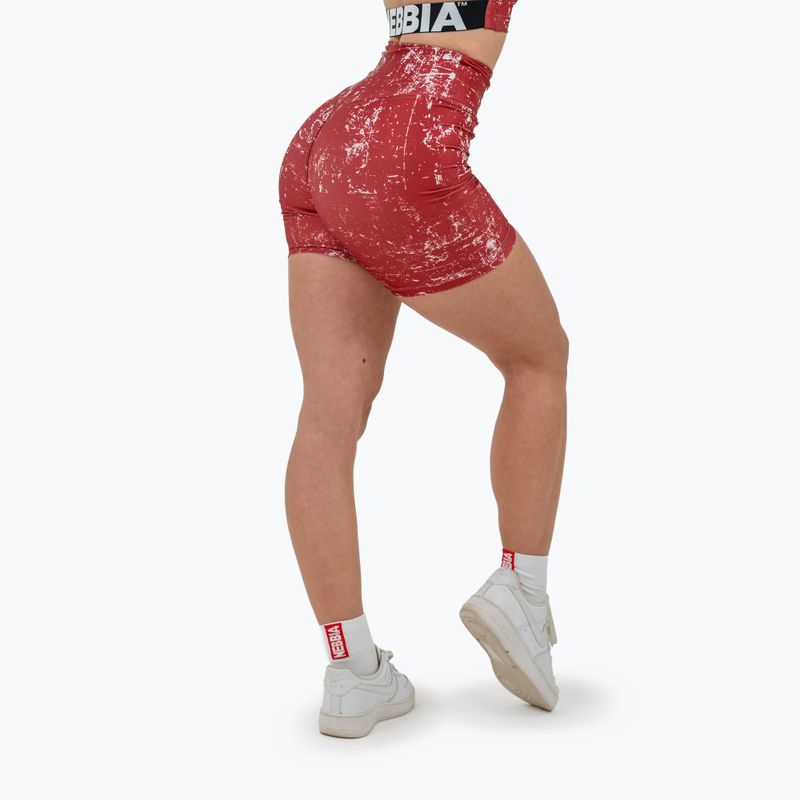 Dámské sportovní  šortky NEBBIA 5″ Hammies High Waisted red 3