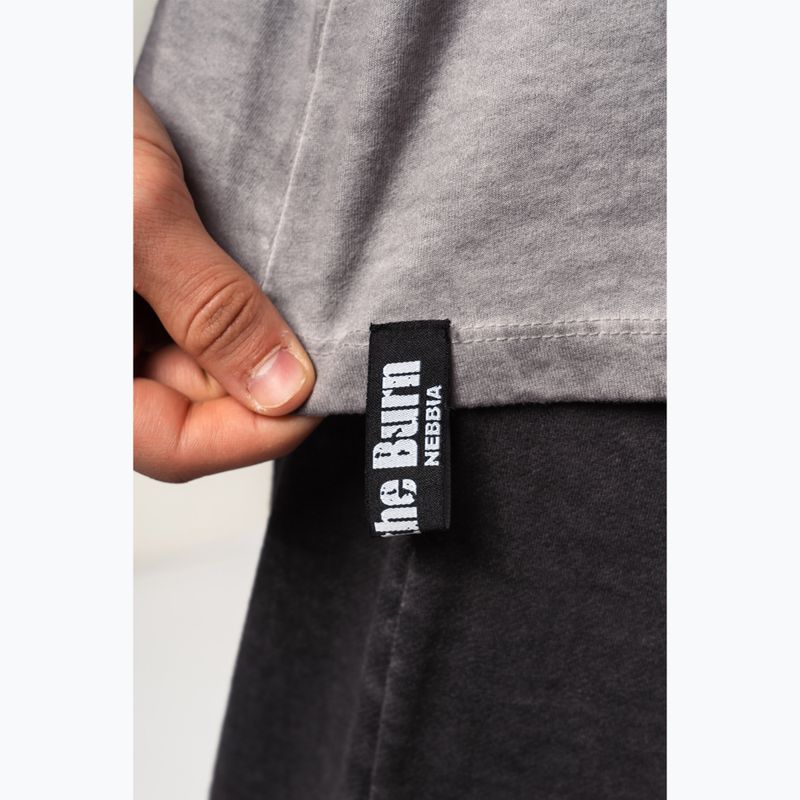 Pánské sportovní  tílko NEBBIA Washed-Off Stringer Max Out light grey 6