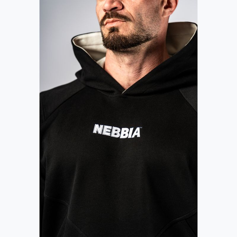 Pánská mikina NEBBIA Hero Hoodie black 5