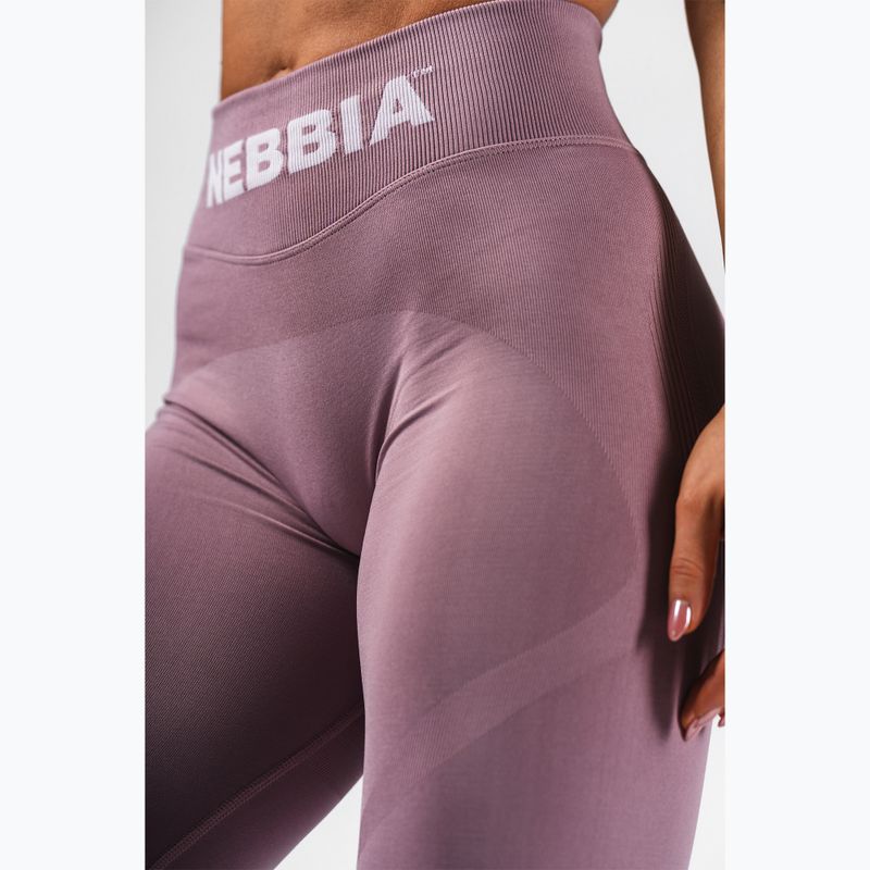 Dámské tréninkové legíny NEBBIA Flow Seamless Hight Waist Push Up pink 6