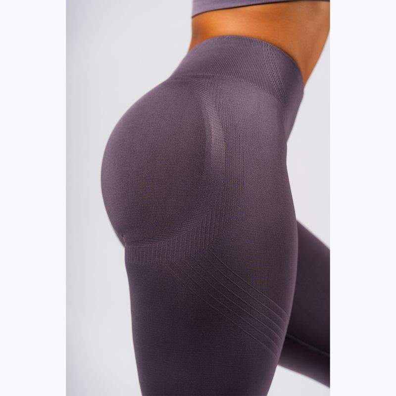 Dámské tréninkové legíny NEBBIA Flow Seamless Maximum Push-Up dark grey 6