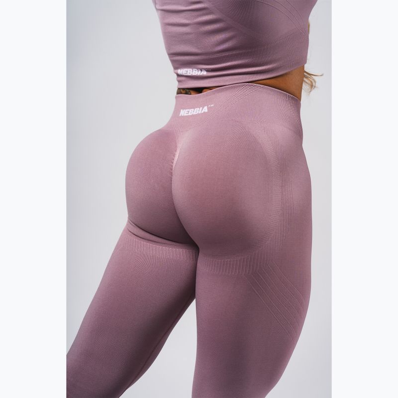Dámské tréninkové legíny NEBBIA Flow Seamless Maximum Push-Up pink 6