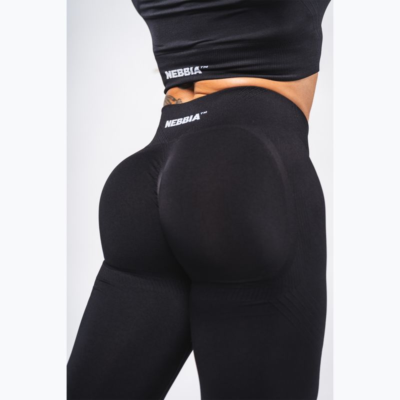 Dámské tréninkové legíny NEBBIA Flow Seamless Push Up Black 5