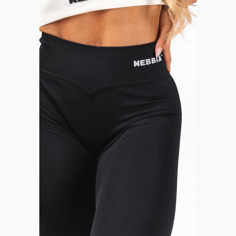 Dámské tréninkové legíny NEBBIA Flow Seamless High Waist Sculpting Flared Black 6
