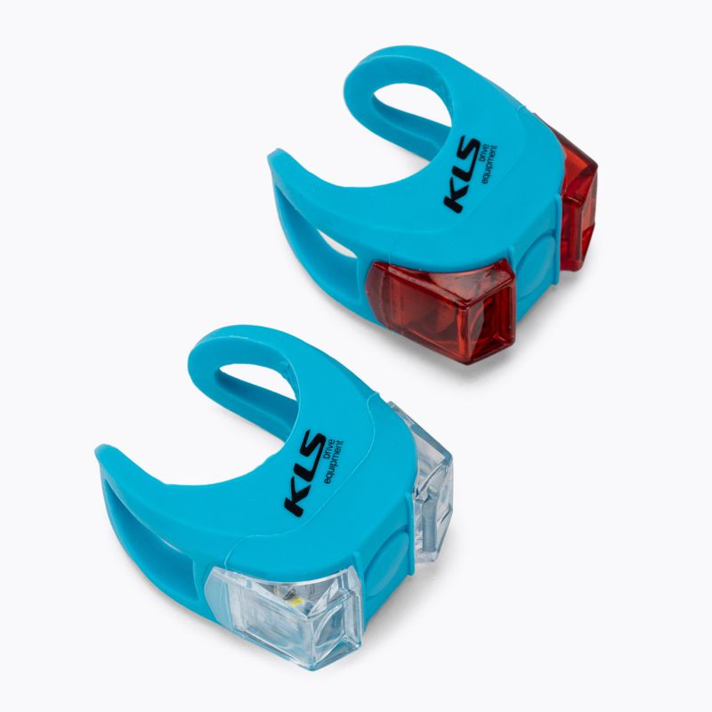 Sada světel Kellys Bike Lights modrá sada TWINS