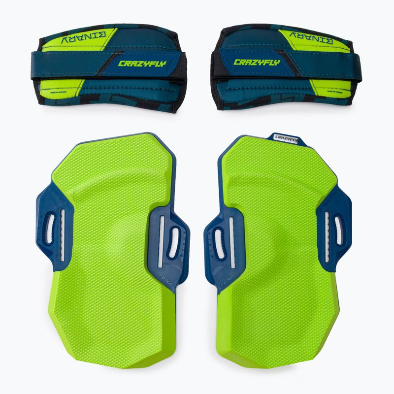 Kiteboardové podložky a popruhy CrazyFly Binary Binding green T016-0236