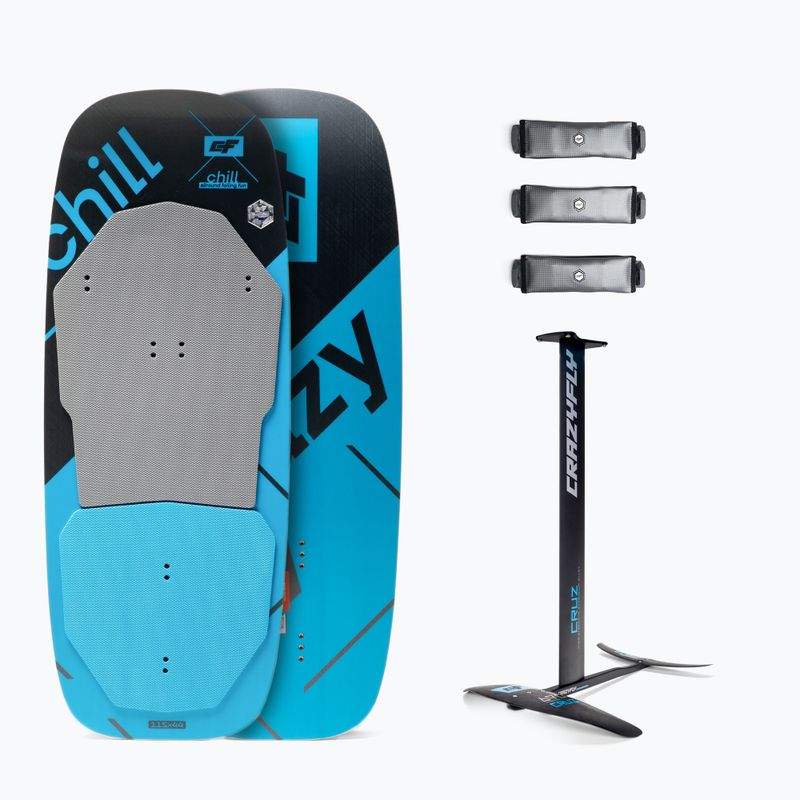Kitesurfingové prkno + hydrofoil CrazyFly Chill Cruz 690 blue T011-0004