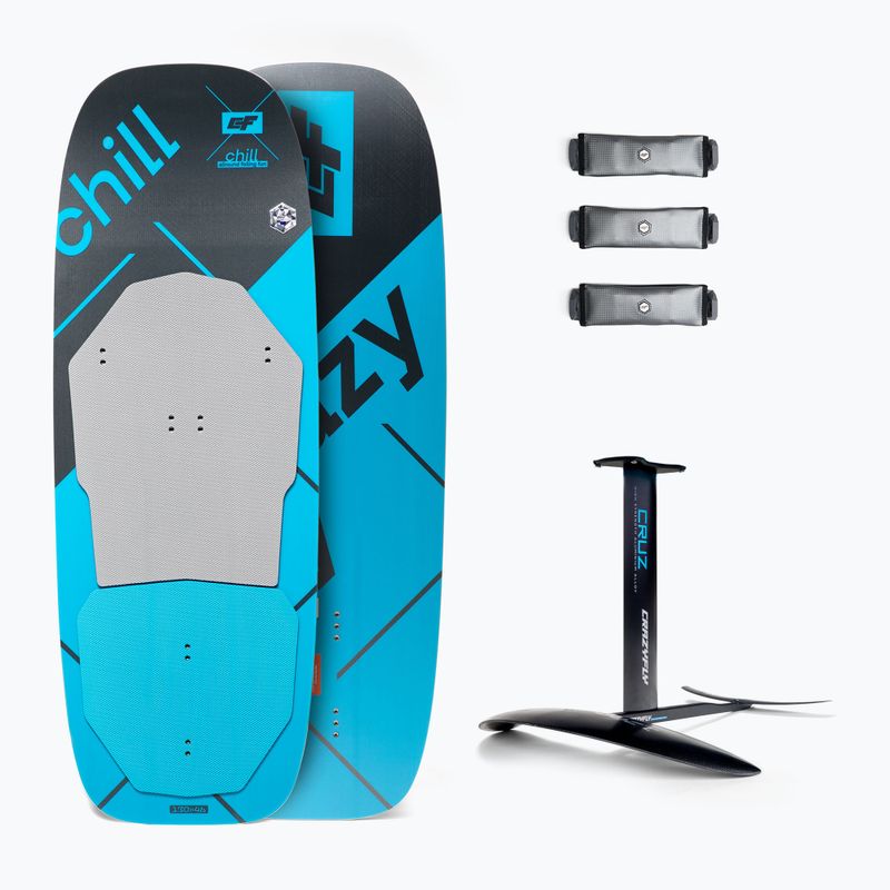Kitesurfingové prkno + hydrofoil CrazyFly Chill Cruz 1200 blue T011-0012