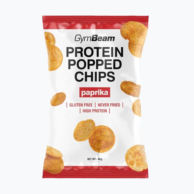 Proteinové chipsy GymBeam Protein Popped 40 g pepper