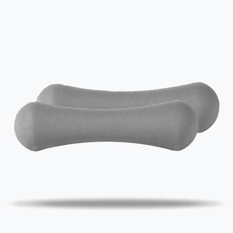 Činky GymBeam Neoprene Dumbbells 2 x 1 kg light grey 2