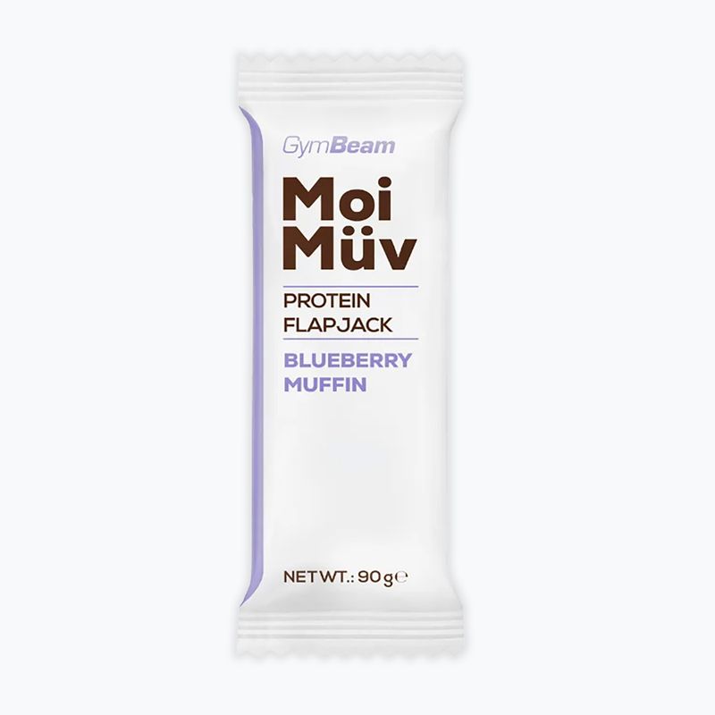 Proteinová tyčinka GymBeam MoiMüv Flapjack 90 g blueberry muffin