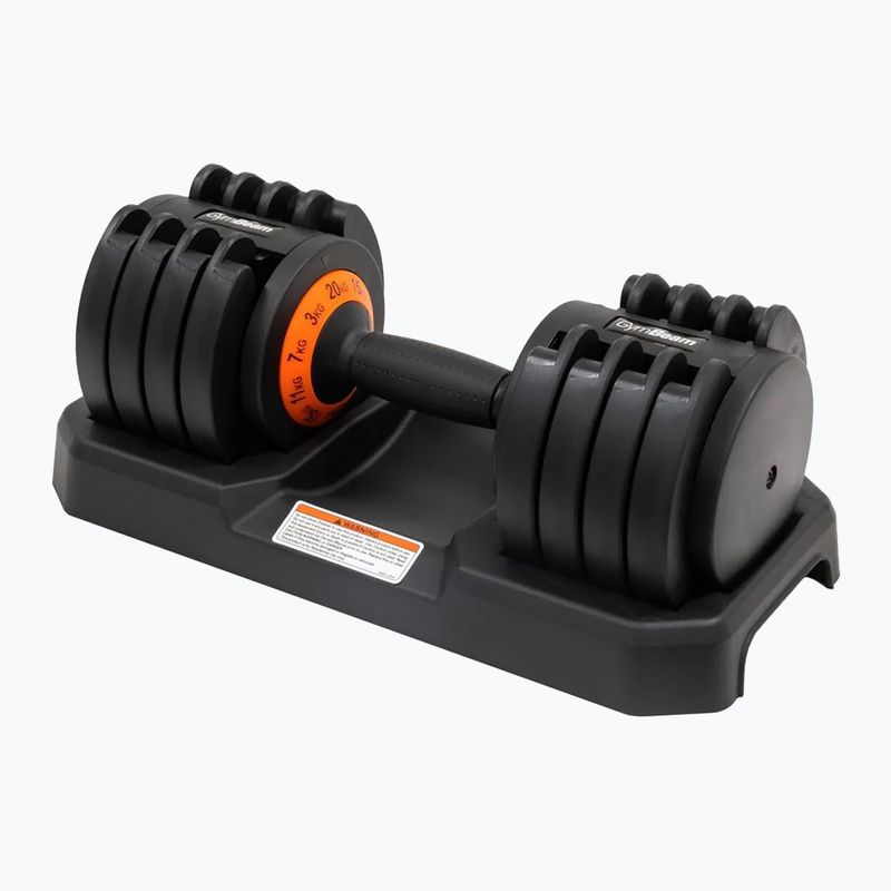 Nastavitelná činka GymBeam Dumbbell Adjustable 20 kg black 4