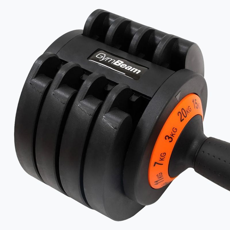 Nastavitelná činka GymBeam Dumbbell Adjustable 20 kg black 5