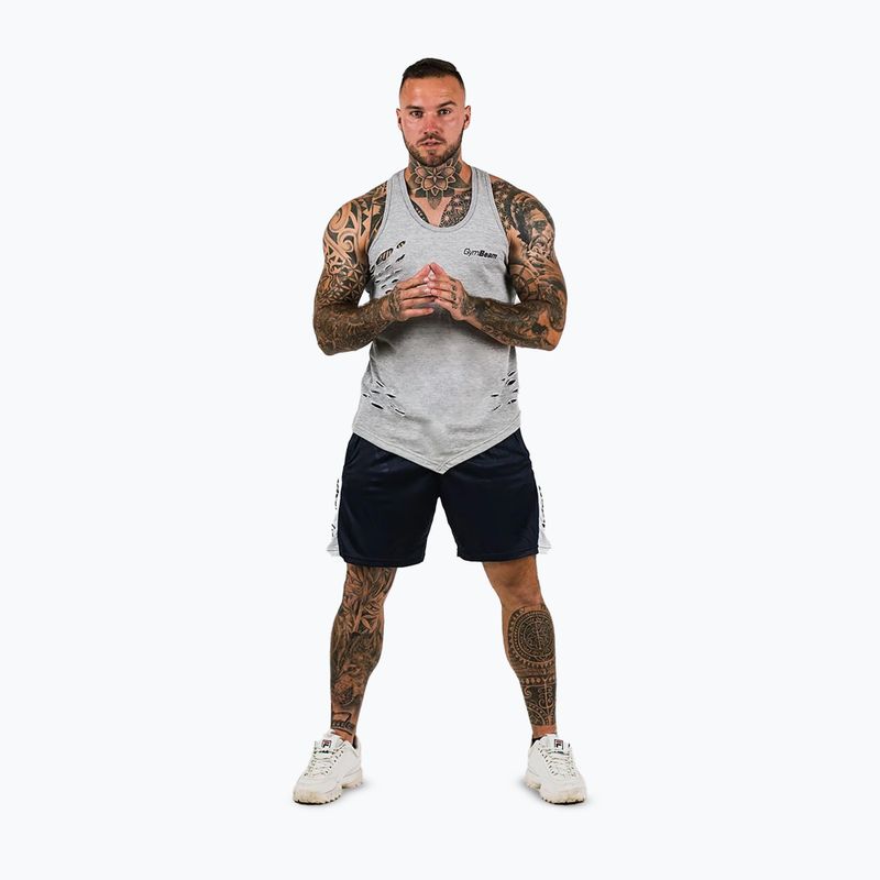 Pánské šortky GymBeam Vertical navy 2