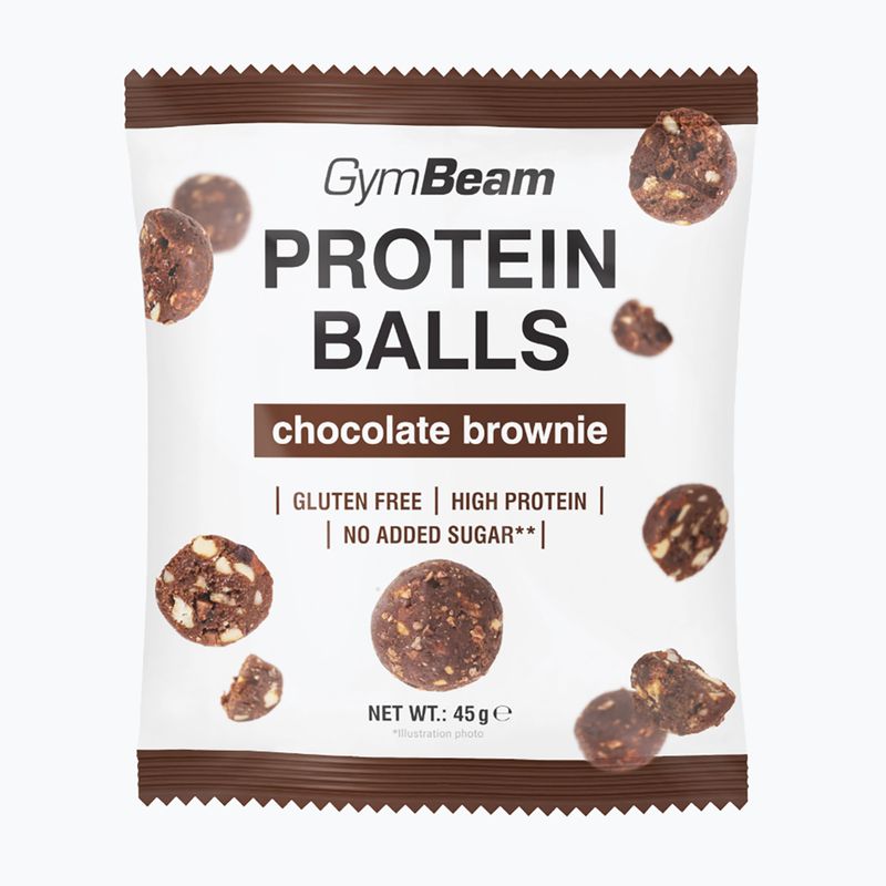 Proteinové kuličky GymBeam Protein Balls 45 g chocolate brownie