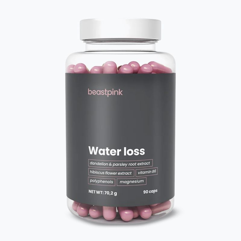 Suplement GymBeam Water Loss - BeastPink 90 kapslí