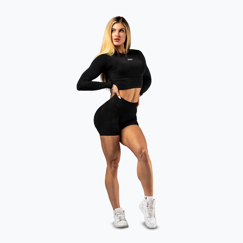 Dámské tréninkové tričko Longsleeve NEBBIA Power black 2