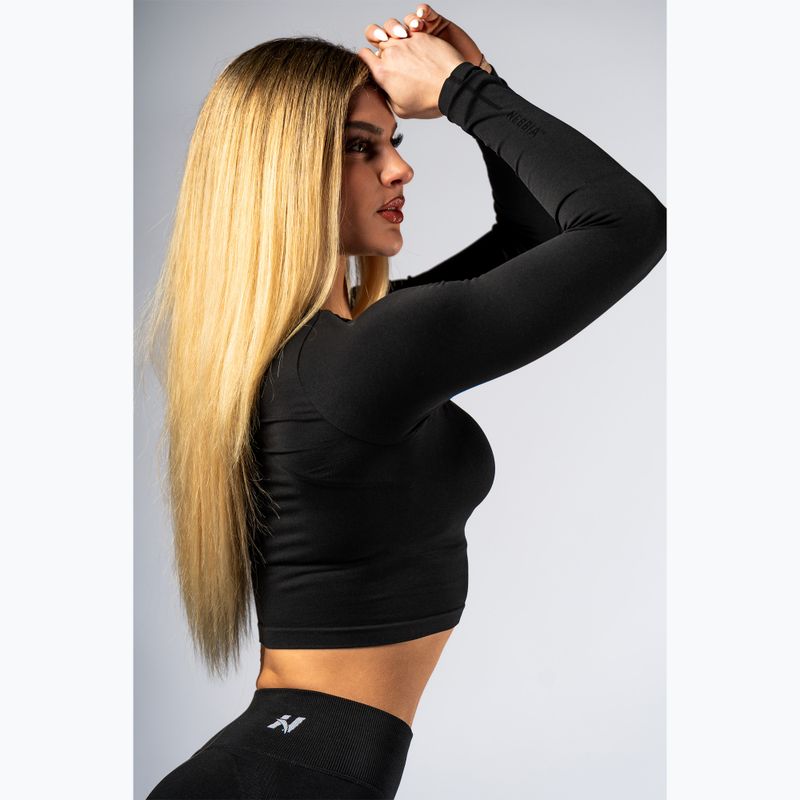 Dámské tréninkové tričko Longsleeve NEBBIA Power black 4