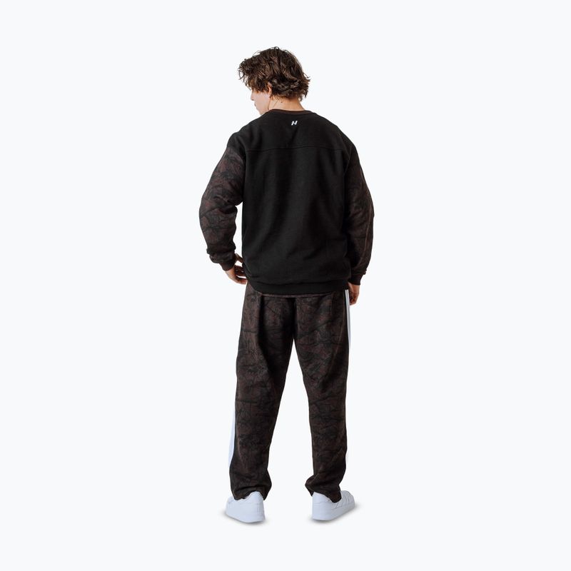 Pánská mikina NEBBIA Power FZ dark brown camo 4