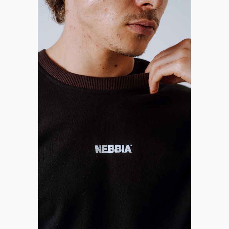 Pánská mikina NEBBIA Power FZ dark brown camo 7