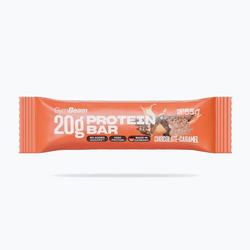 Proteinová tyčinka GymBeam 55 g chocolate/caramel
