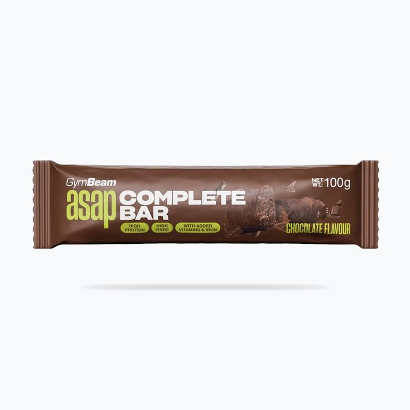 Proteinová tyčinka GymBeam ASAP Complete 100 g chocolate