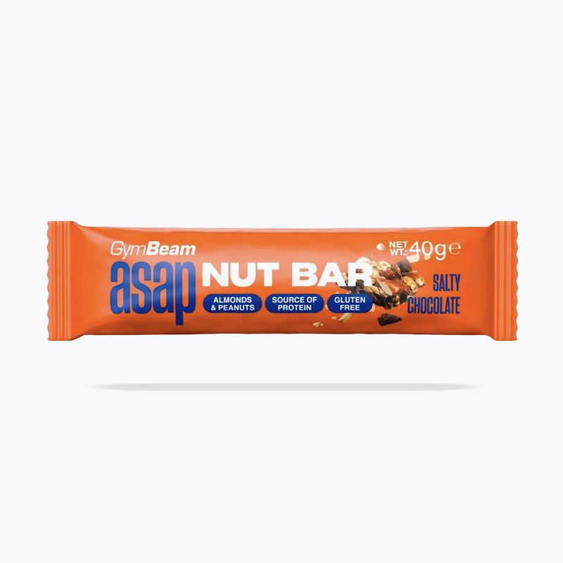 Proteinová tyčinka GymBeam ASAP Nut Bar 40 g salty chocolate