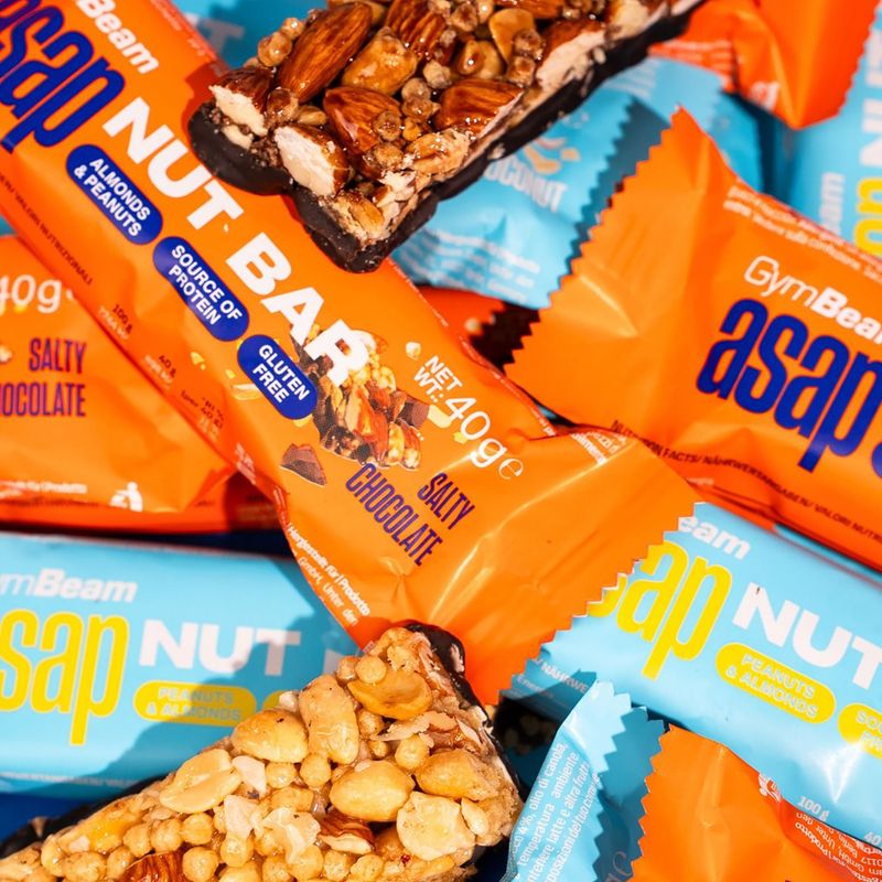 Proteinová tyčinka GymBeam ASAP Nut Bar 40 g salty chocolate 2