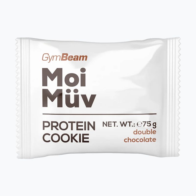 Proteinová sušenka GymBeam MoiMüv 75 g double chocolate