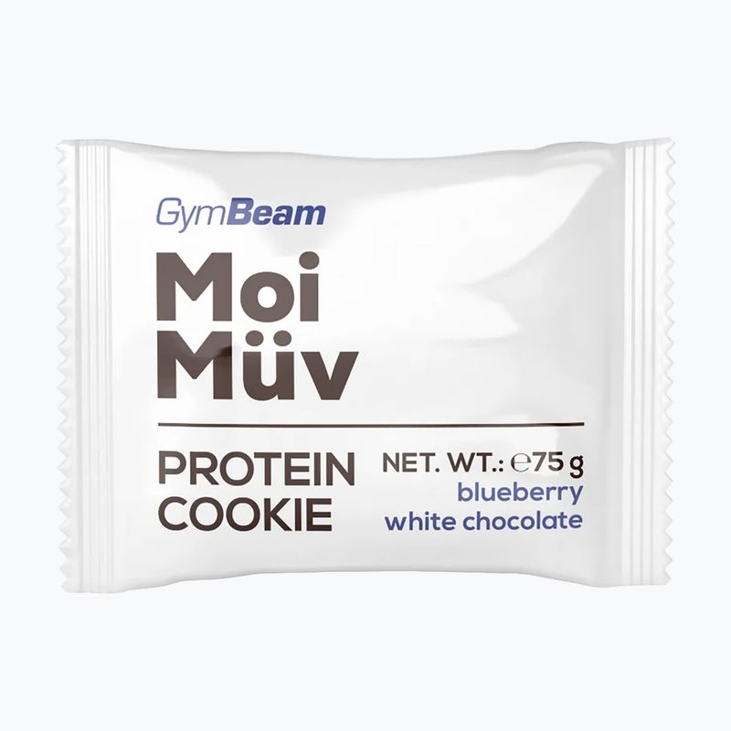 Proteinová sušenka GymBeam MoiMüv 75 g blueberry/white chocolate