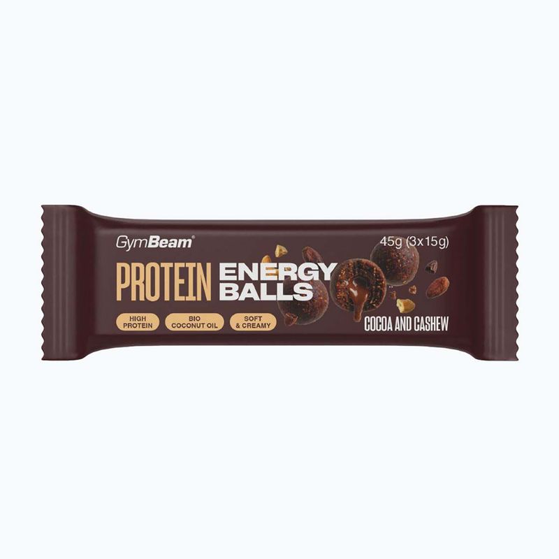 Proteinová tyčinka GymBeam Protein Energy Balls 45 g coca/cashew