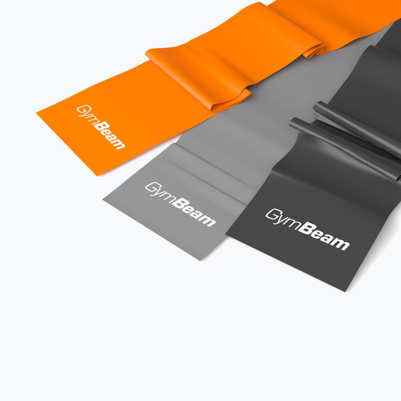 Sada odporových gum GymBeam Resistance Band 3 kusy black/grey/orange 2